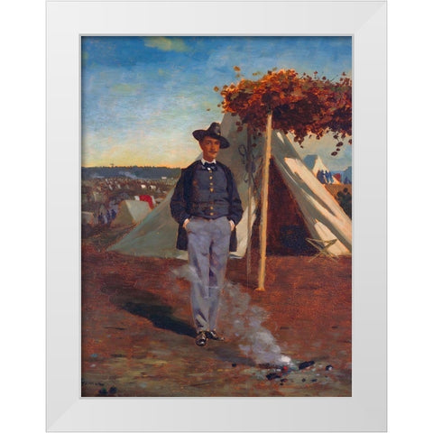 Albert Post White Modern Wood Framed Art Print by Homer, Winslow
