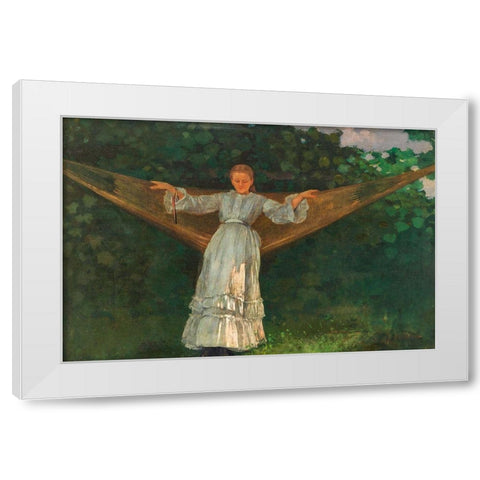 Summer Afternoon White Modern Wood Framed Art Print by Homer, Winslow