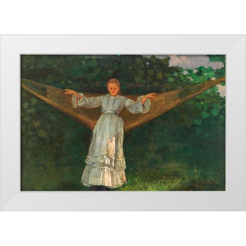 Summer Afternoon White Modern Wood Framed Art Print by Homer, Winslow