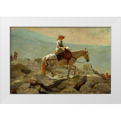 The Bridle Path, White Mountains White Modern Wood Framed Art Print by Homer, Winslow