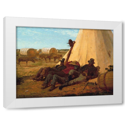 The Bright Side White Modern Wood Framed Art Print by Homer, Winslow