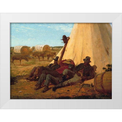 The Bright Side White Modern Wood Framed Art Print by Homer, Winslow