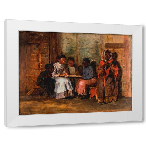Sunday Morning in Virginia White Modern Wood Framed Art Print by Homer, Winslow