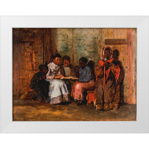 Sunday Morning in Virginia White Modern Wood Framed Art Print by Homer, Winslow