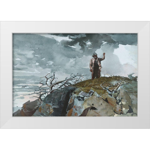 The Eastern Shore White Modern Wood Framed Art Print by Homer, Winslow