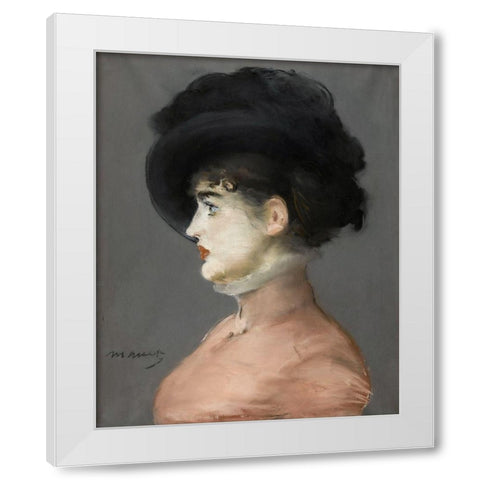 Irma Brunner White Modern Wood Framed Art Print by Manet, Edouard
