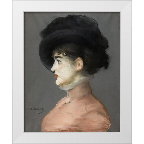 Irma Brunner White Modern Wood Framed Art Print by Manet, Edouard