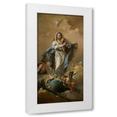 The Immaculate Conception White Modern Wood Framed Art Print by Tiepolo, Giovanni Battista