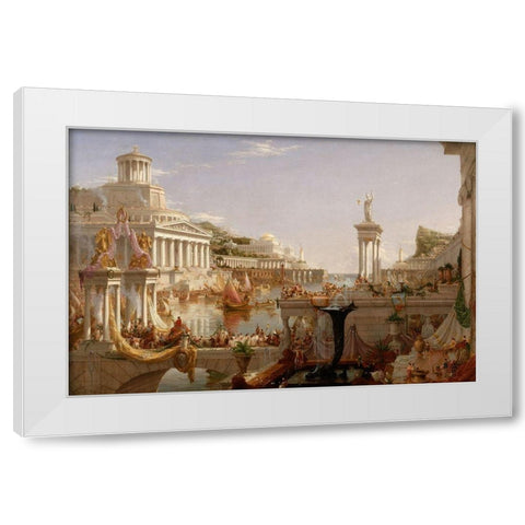 The Consummation The Course of the Empire White Modern Wood Framed Art Print by Cole, Thomas