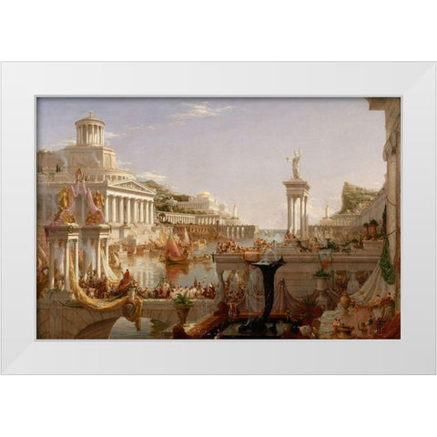 The Consummation The Course of the Empire White Modern Wood Framed Art Print by Cole, Thomas