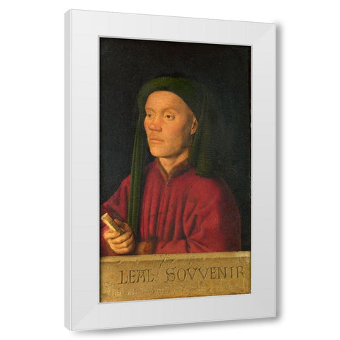 Leal Souvenir White Modern Wood Framed Art Print by van Eyck, Jan