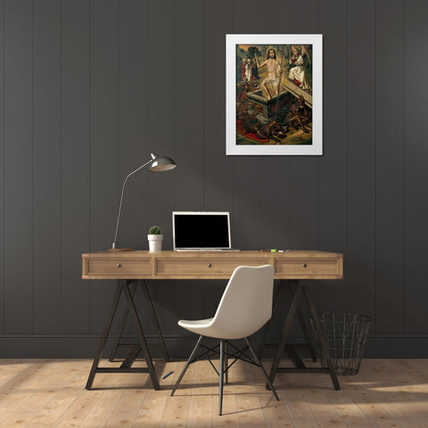 Resurrection White Modern Wood Framed Art Print by Bermejo, Bartolome