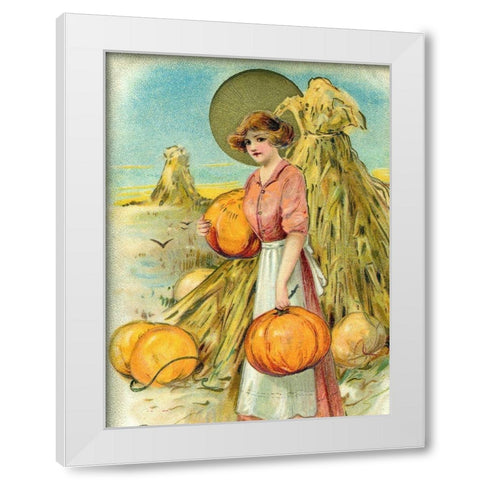 Hearty Thanksgiving Greeting White Modern Wood Framed Art Print by Missouri History Museum