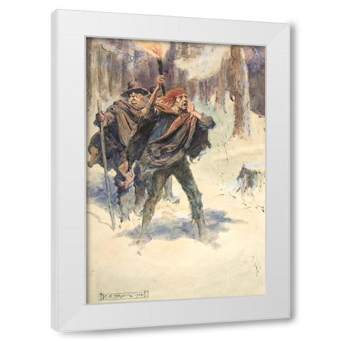 Illustration 1 for Little Peter A Christmas Morality for Children of Any Age White Modern Wood Framed Art Print by Brock, Charles Edmund