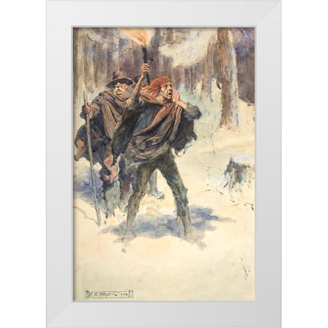 Illustration 1 for Little Peter A Christmas Morality for Children of Any Age White Modern Wood Framed Art Print by Brock, Charles Edmund