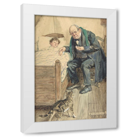 Illustration 2 for Little Peter A Christmas Morality for Children of Any Age White Modern Wood Framed Art Print by Brock, Charles Edmund