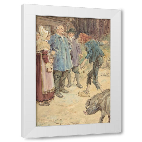 Illustration 7 for Little Peter A Christmas Morality for Children of Any Age White Modern Wood Framed Art Print by Brock, Charles Edmund