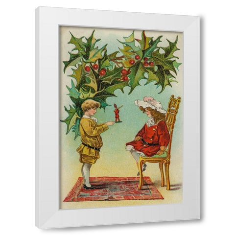 I wish you a Merry Christmas White Modern Wood Framed Art Print by Missouri History Museum