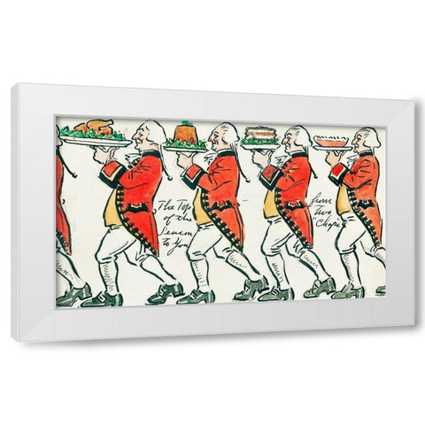 The top of the season to you White Modern Wood Framed Art Print by Wallach, Miriam and Ira D