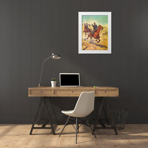 Dead Sure White Modern Wood Framed Art Print by Shreyvogel, Charles