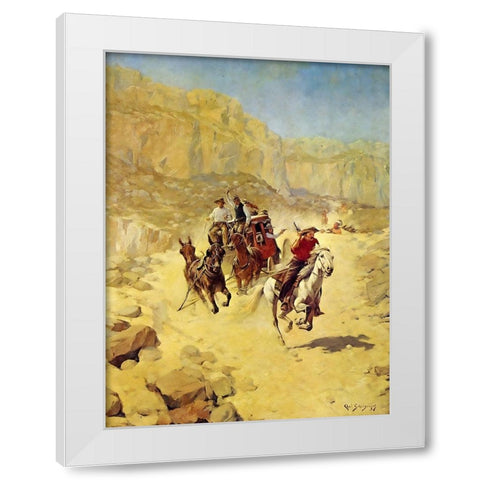 Saving the Mail White Modern Wood Framed Art Print by Shreyvogel, Charles