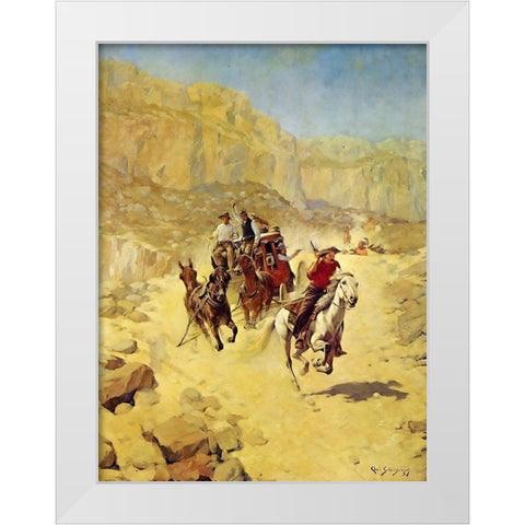 Saving the Mail White Modern Wood Framed Art Print by Shreyvogel, Charles
