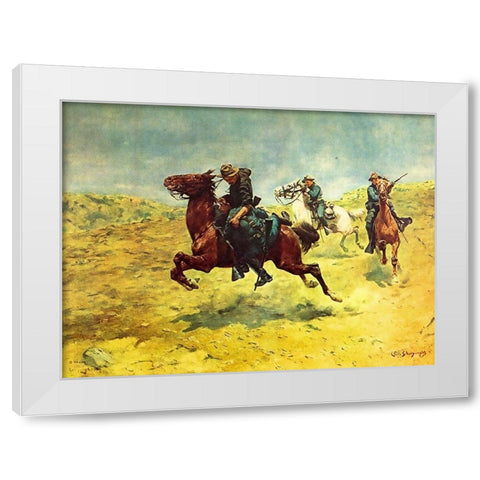 My Bunkie - The Rescue White Modern Wood Framed Art Print by Shreyvogel, Charles