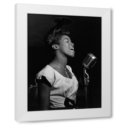 Sarah Vaughan White Modern Wood Framed Art Print by Gottlieb, William