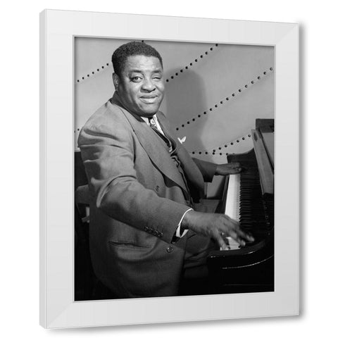Art Tatum-Vogue Room 1948 White Modern Wood Framed Art Print by Gottlieb, William