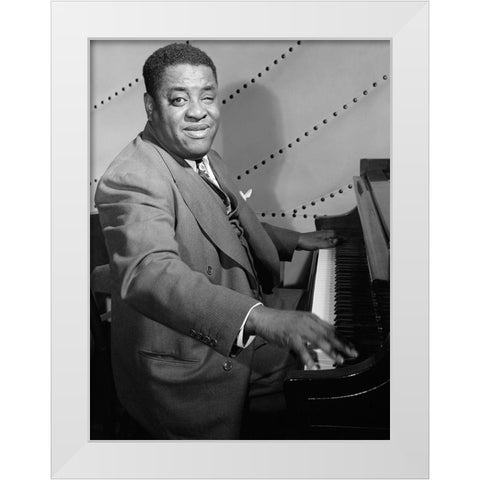 Art Tatum-Vogue Room 1948 White Modern Wood Framed Art Print by Gottlieb, William