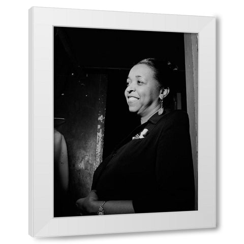Ethel Waters White Modern Wood Framed Art Print by Gottlieb, William