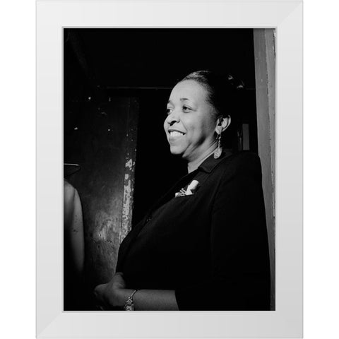 Ethel Waters White Modern Wood Framed Art Print by Gottlieb, William