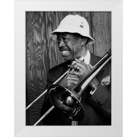 Al Grey White Modern Wood Framed Art Print by Gottlieb, William