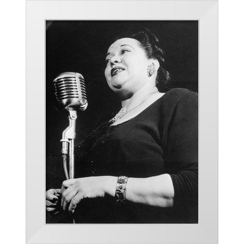 Mildred Bailey White Modern Wood Framed Art Print by Gottlieb, William