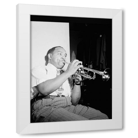 Benny Carter-Apollo Theatre-New York 1946 White Modern Wood Framed Art Print by Gottlieb, William