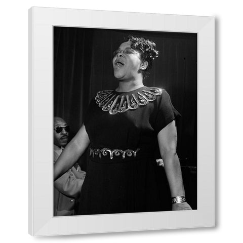 Bertha Chippie Hill-New York 1947 White Modern Wood Framed Art Print by Gottlieb, William