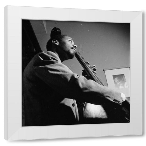 Slam Stewart New York 1948 White Modern Wood Framed Art Print by Gottlieb, William