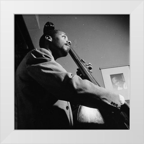 Slam Stewart New York 1948 White Modern Wood Framed Art Print by Gottlieb, William