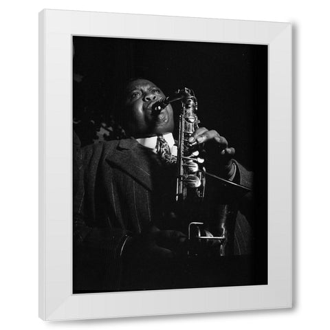 Portrait of Pete Brown White Modern Wood Framed Art Print by Gottlieb, William