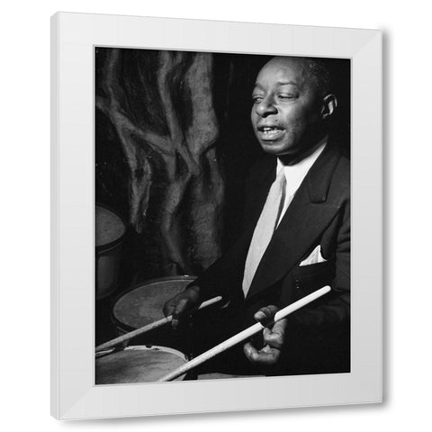 Baby Dodds-Ole South-New York 1946 White Modern Wood Framed Art Print by Gottlieb, William