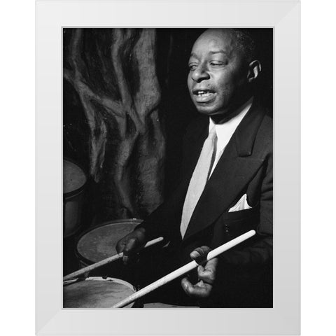 Baby Dodds-Ole South-New York 1946 White Modern Wood Framed Art Print by Gottlieb, William