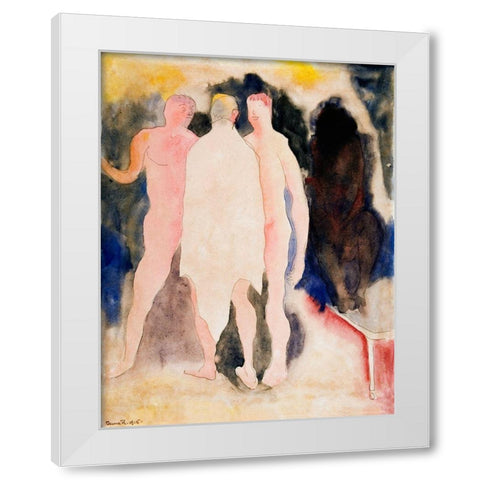 Turkish Bath White Modern Wood Framed Art Print by Demuth, Charles