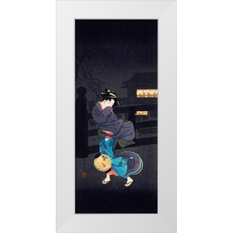 Cold Wintery Wind White Modern Wood Framed Art Print by Takahashi, Hiroaki