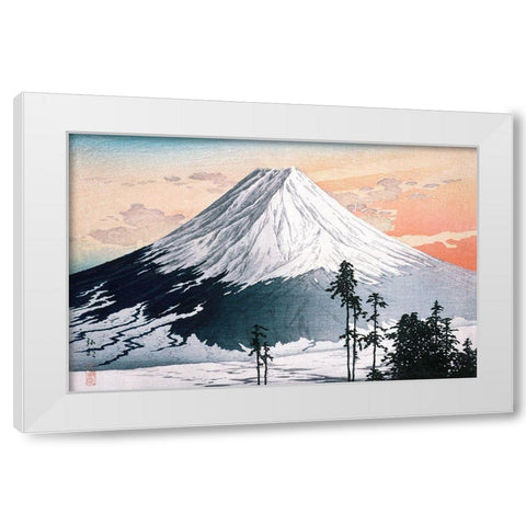 Katsuyama Neighborhood White Modern Wood Framed Art Print by Takahashi, Hiroaki