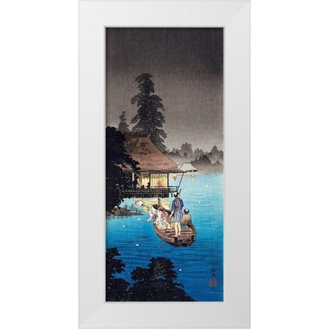 Enjoying Evening Cool White Modern Wood Framed Art Print by Takahashi, Hiroaki