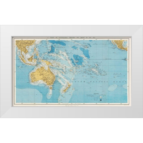 Stanfords Compendium of Geography and Travel 1878 White Modern Wood Framed Art Print by Stanford, Edward
