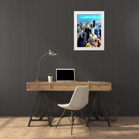 Empire View II White Modern Wood Framed Art Print by Ghanooni, Sarah