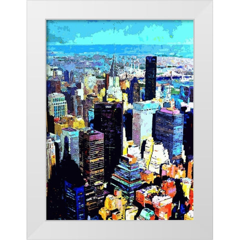Empire View II White Modern Wood Framed Art Print by Ghanooni, Sarah