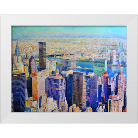 Empire View I White Modern Wood Framed Art Print by Ghanooni, Sarah