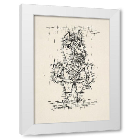 Ass White Modern Wood Framed Art Print by Klee, Paul